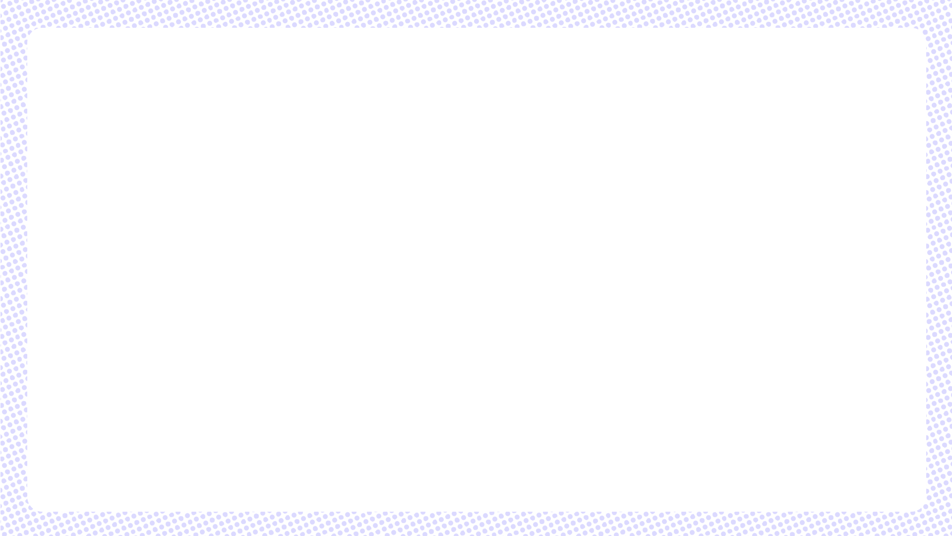白いシンプルフレーム（紫ドット）